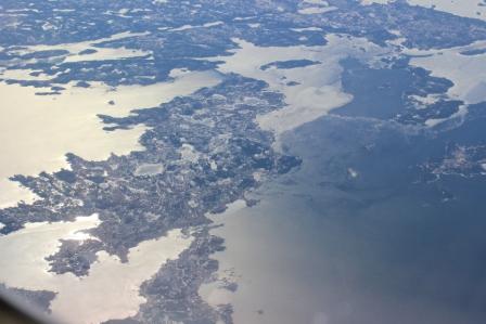 Nova Scotia from above en route to AAO 2014 in New Orleans
